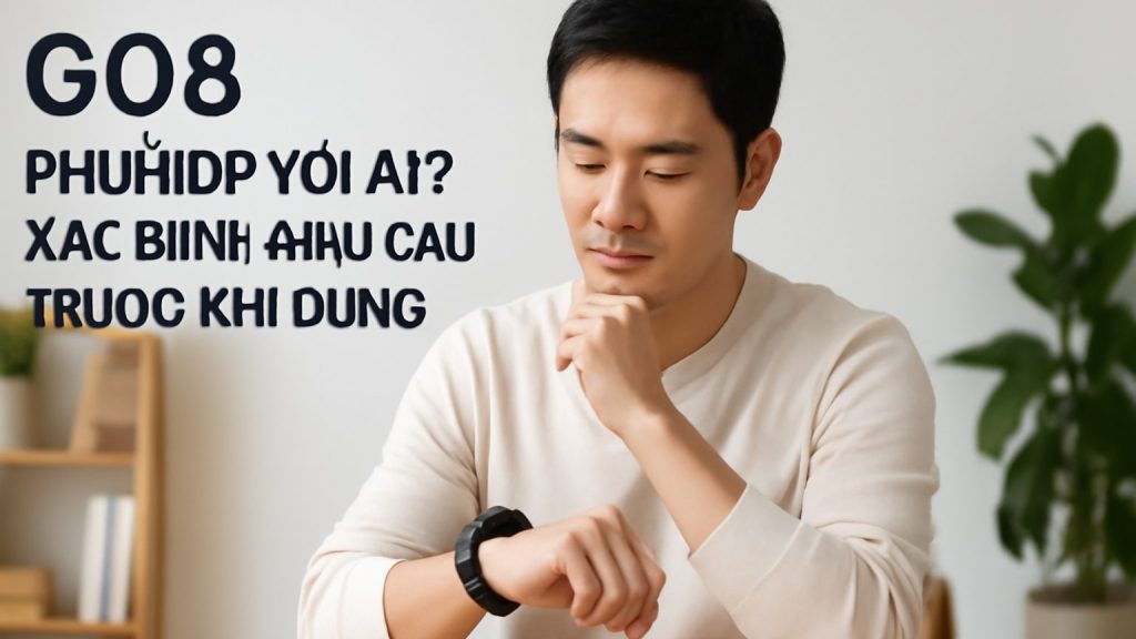 GO8 phù hợp với ai? Xác định nhu cầu trước khi dùng Minh họa: GO8 phù hợp với ai? Xác định nhu cầu trước khi dùng